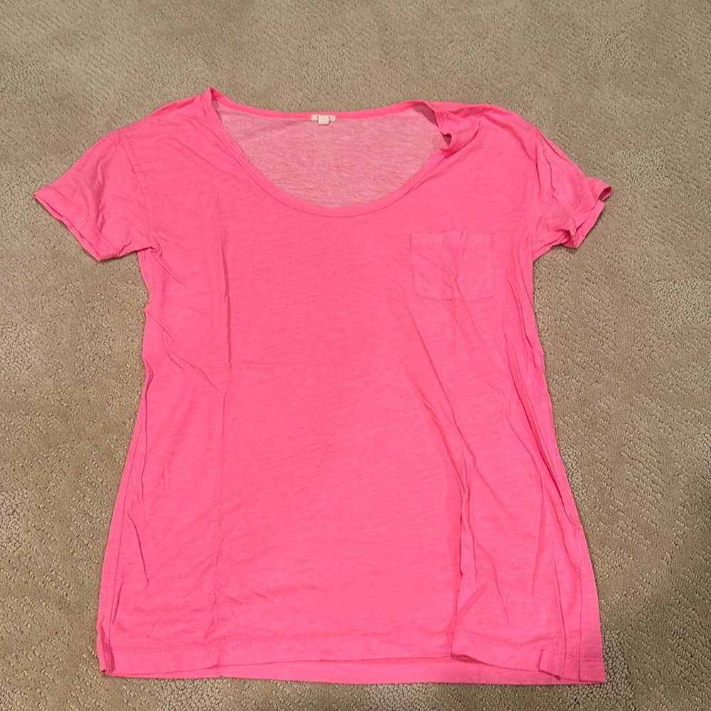 JCrew bright pink tshirt